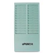 Upunch Time Card Rack, 24 Pockets, Gray HNTCR24